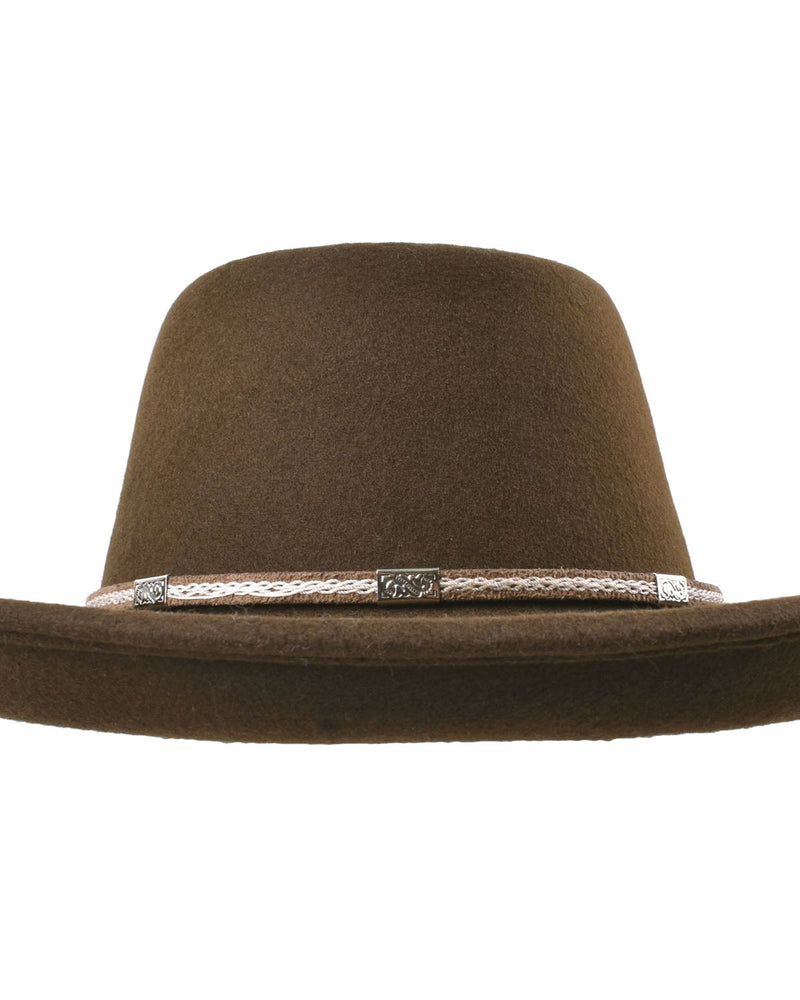 Outdoor Merino wool felt hat Rust