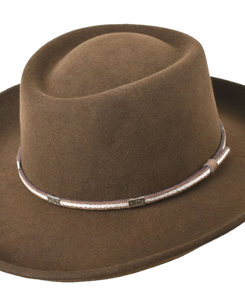 Outdoor Merino wool felt hat Rust