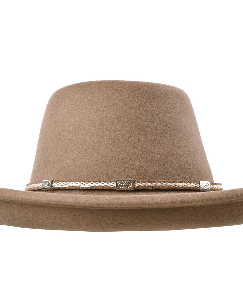 Outdoor Merino wool felt hat Rust