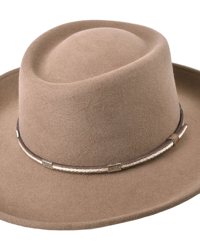 Outdoor Merino wool felt hat Rust