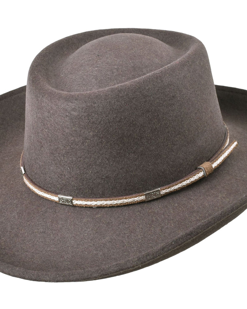 Outdoor Merino wool felt hat Rust
